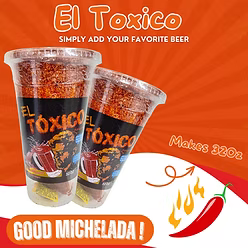 MICHELADA "EL TÓXICO" (ORIGINAL) CAJA 24 PZ/ 32 OZ