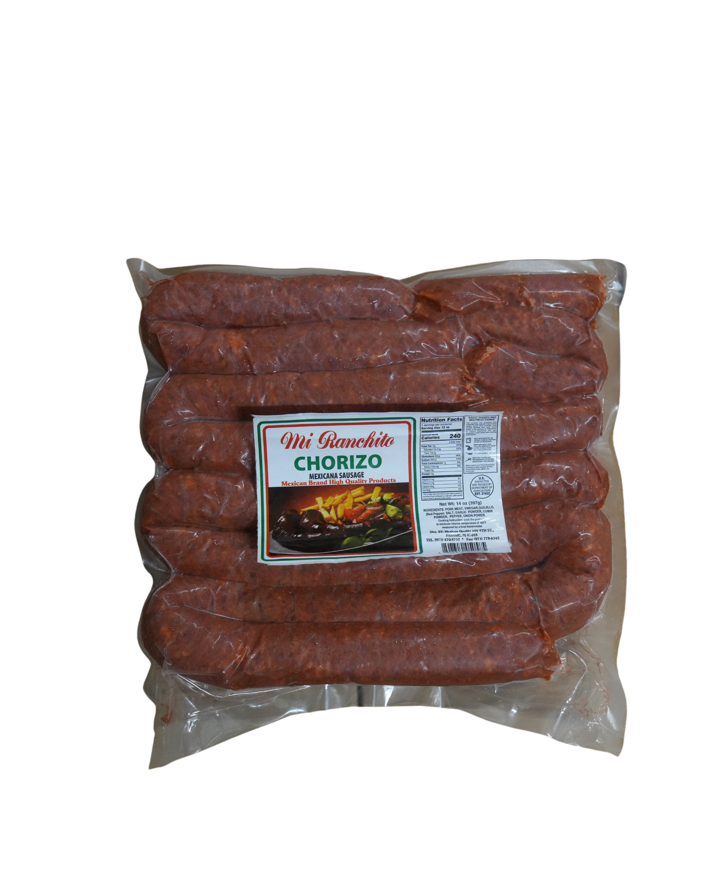CHORIZO  "MI RACHITO" 5 LB