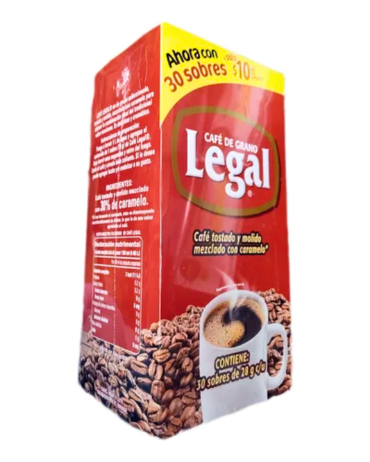 CAFÉ LEGAL 1 DISPLAY / 30 SOBRES