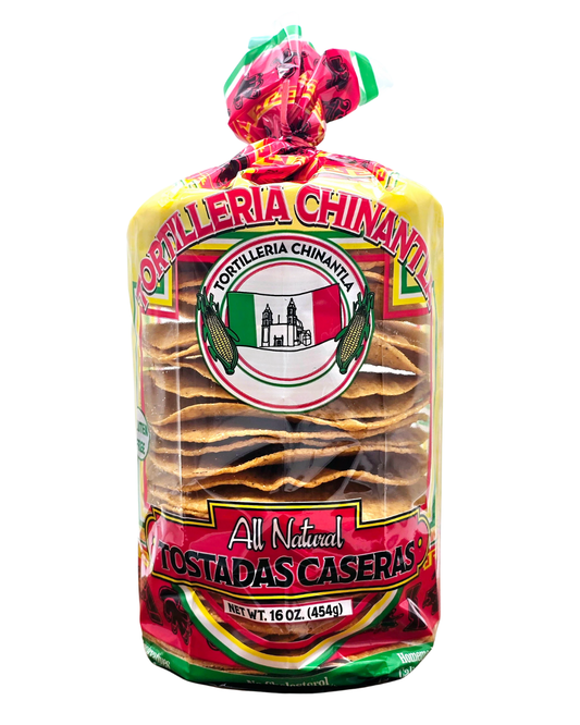 TOSTADAS CASERAS CHINANTLAN 12 PACK / 16 OZ