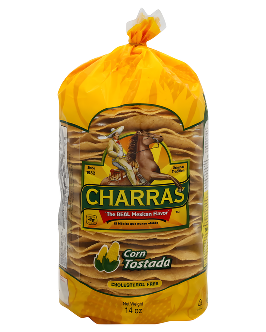 TOSTADAS CHARRAS NATURAL 15 PACK / 11. 46 OZ